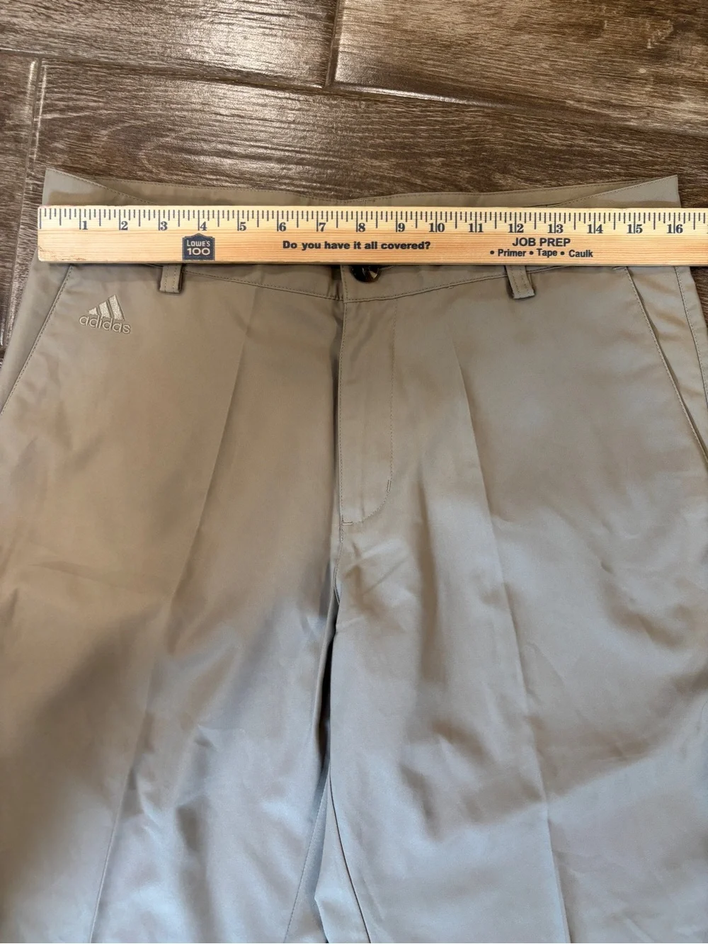 adidas Men's 32x30 Khaki Straight-Leg Performance Chinos Climalite Golf Casual